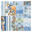 Benartex Woodland Wonderland Little Plaid Quilting Cotton Fabric- Blue/Tan