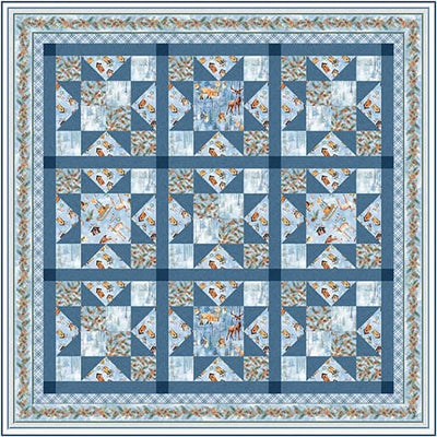 Downloadable Woodland Wonderland 69"x69" Quilt Pattern
