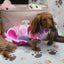 Yasmin Swirls Fleece Dachshund Sweater - Measurements in item description