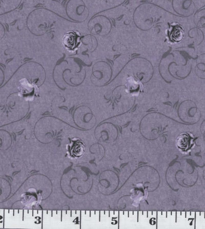Adabelle Dark Lavender Virtue Poly Cotton Fabric - 2 yds
