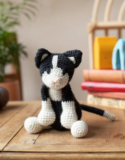 Toft Paddy the Black & White Cat Crochet Kit- Level 2 Beginner