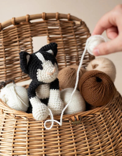 Toft Paddy the Black & White Cat Crochet Kit- Level 2 Beginner