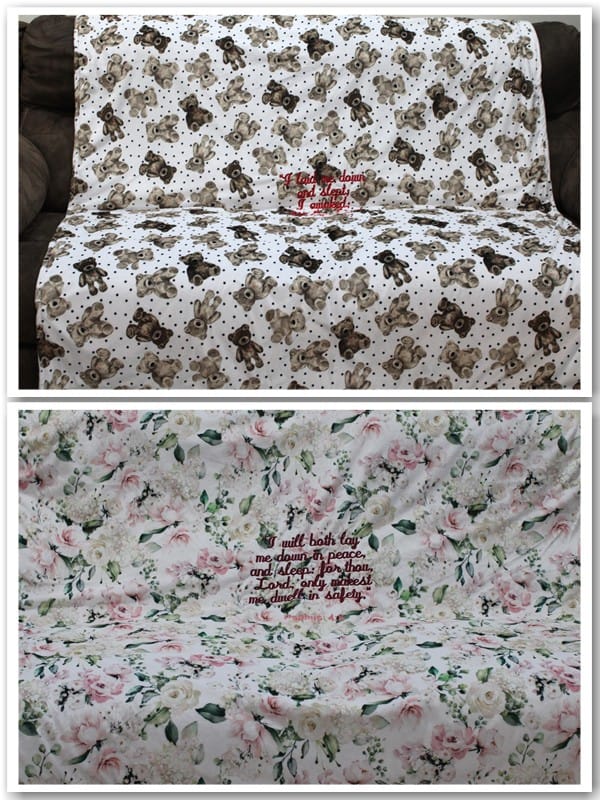 SO SOFT Cuddle Personalized/KJV Embroidered Blankets!