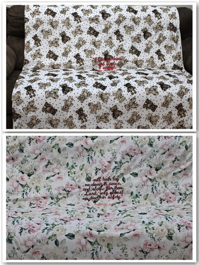 SO SOFT Cuddle Personalized/KJV Embroidered Blankets!