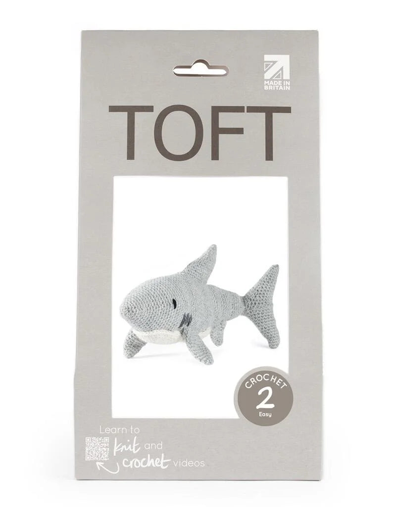 Toft Bryce the Great White Shark Crochet Kit- Level 2 Beginner