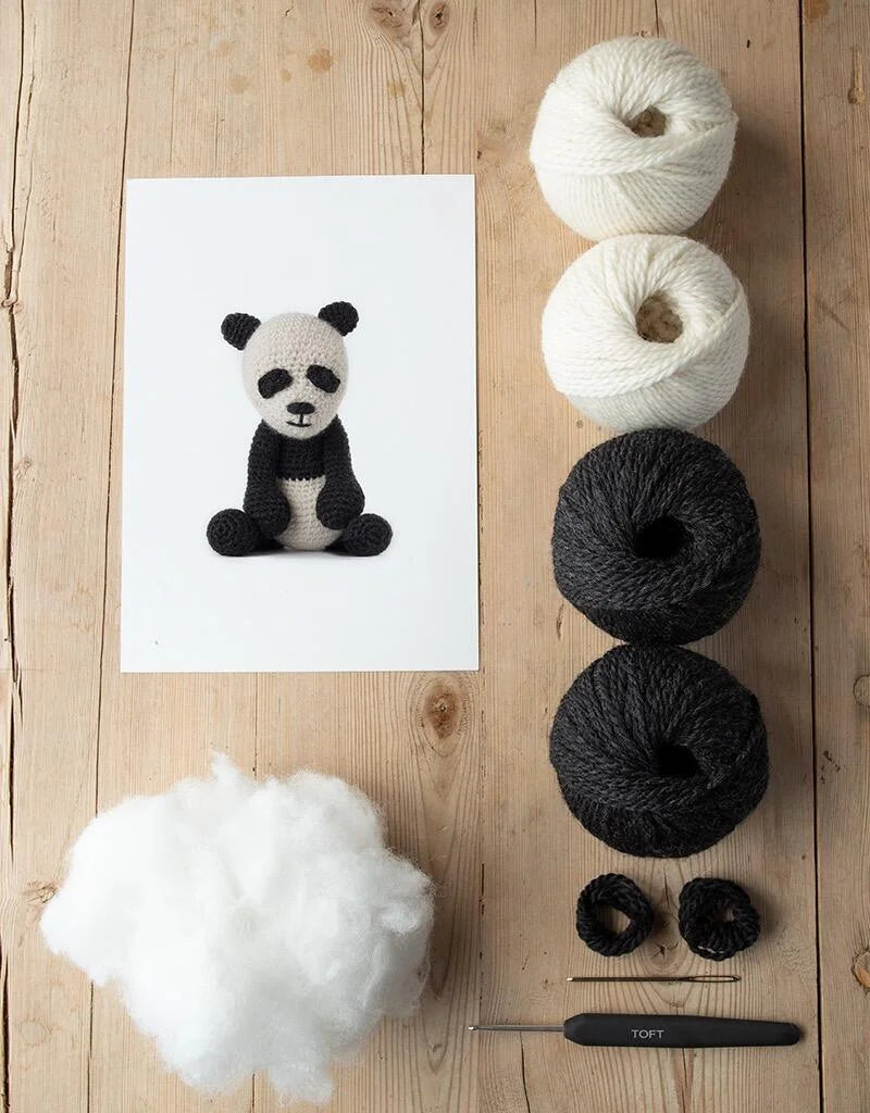 Toft Fiona the Panda Crochet Kit- Level 2 Beginner