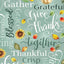 Benartex Give Thanks Thankful Words Quilting Cotton Fabric- Sage