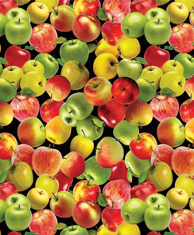 Benartex Cider House Apple Picking Quilting Cotton Fabric- Multi