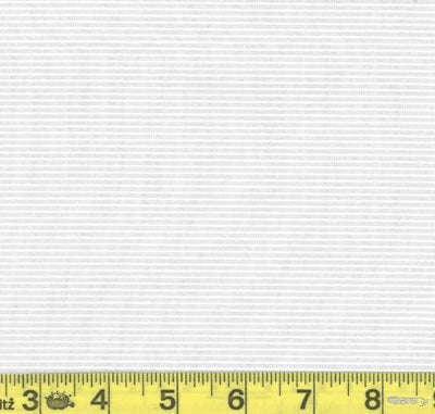 Lt Gray &amp; White Pin Stripe Poly Cotton Fabric