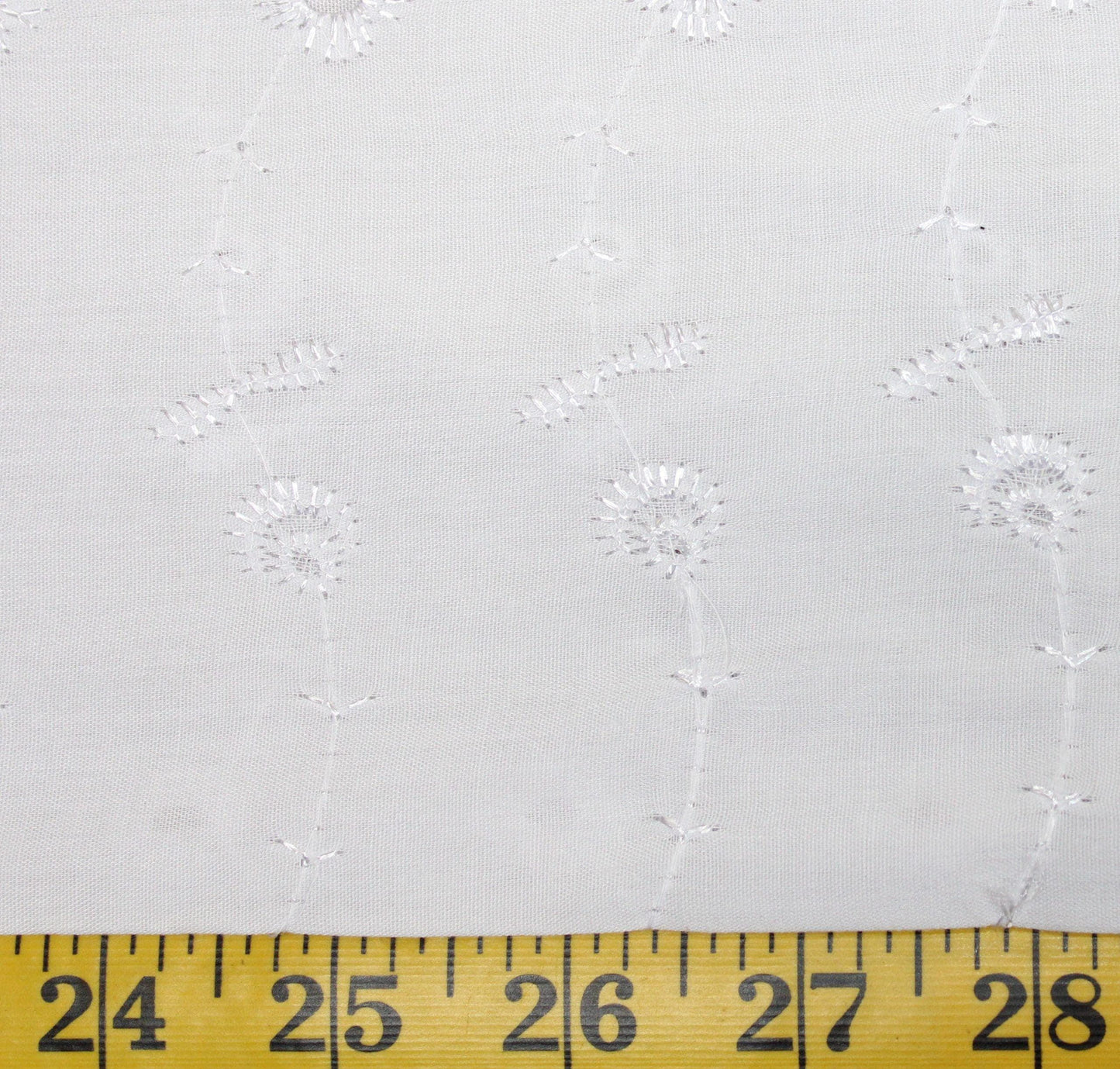 White Eyelet Fabric - 1 Yd