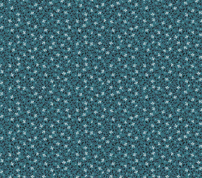 Green Tiny Floral Poly Cotton Fabric