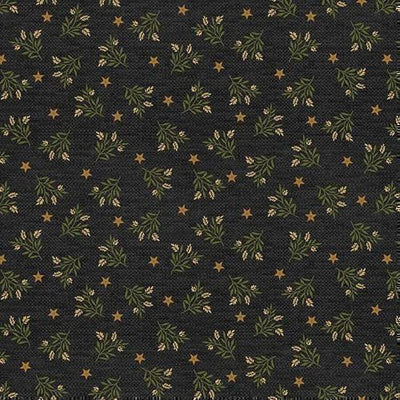 Henry Glass Chicken Shack Small Wheat Toss Quilting Cotton Fabric- Black