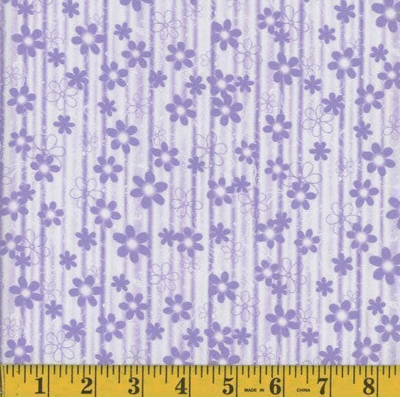 Lavender Sparkle Virtue Poly Cotton Fabric