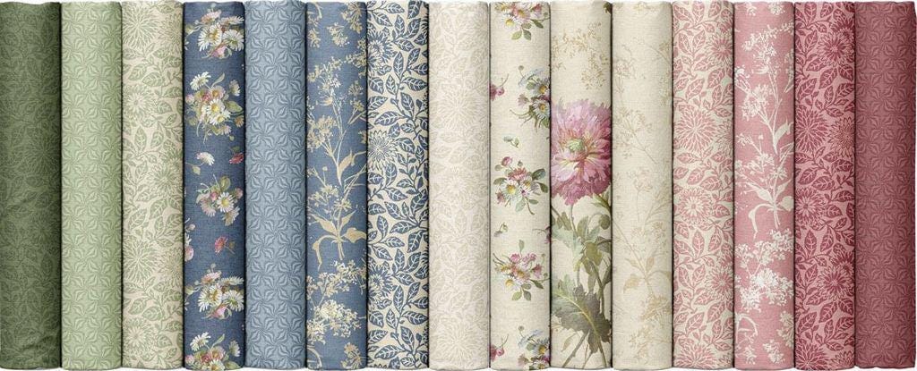 Marcus Fabrics Wild Flowers Wild Garden Quilting Cotton Fabric- Cream