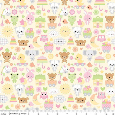 Riley Blake Bundle Of Joy Main Quilting Cotton Fabric- Yellow
