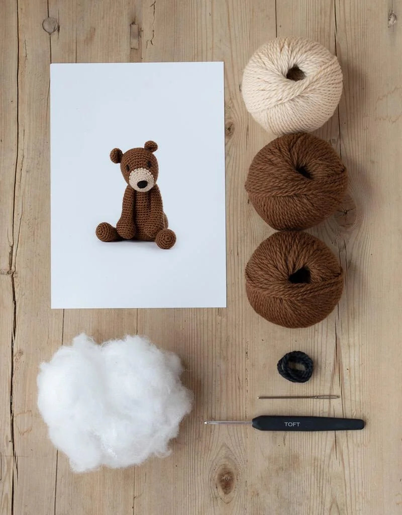 Toft Penelope the Brown Bear Crochet Kit- Level 2 Beginner