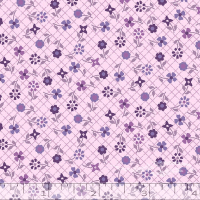 Rose Criss Cross Floral Poly Cotton Fabric